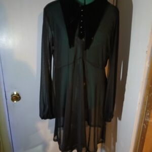 Killstar Black Velvet Dress